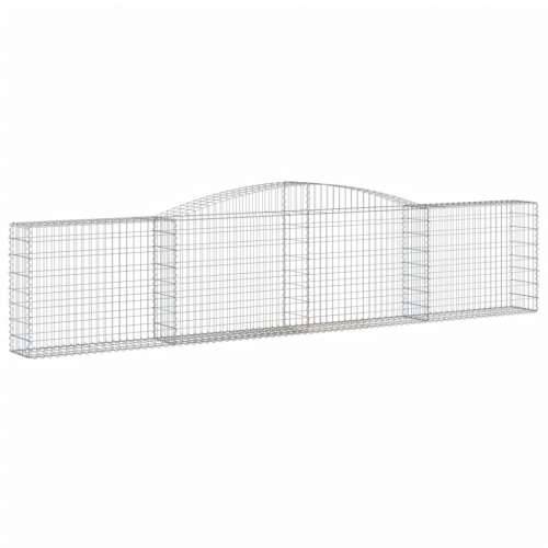 Lučne gabionske košare 3 kom 400x30x80/100 cm pocinčano željezo - 400 x 30 x 80/100 cm 3 Cijena