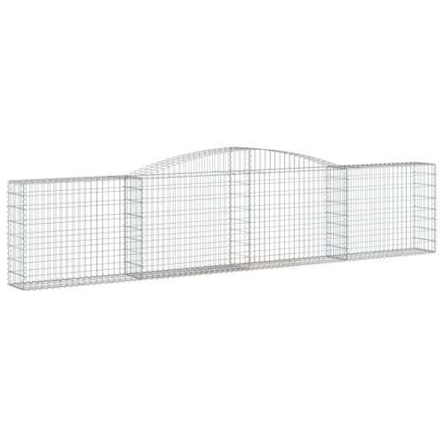 Lučne gabionske košare 4 kom 400x30x80/100 cm pocinčano željezo - 400 x 30 x 80/100 cm 4 Cijena