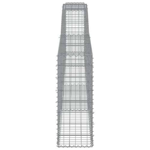 Lučne gabionske košare 5 kom 400x30x80/100 cm pocinčano željezo - 400 x 30 x 80/100 cm 5 Cijena