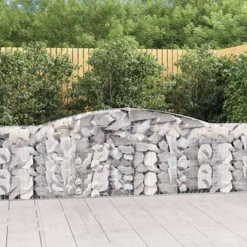 Lučne gabionske košare 6 kom 400x30x80/100 cm pocinčano željezo - 400 x 30 x 80/100 cm 6 Cijena