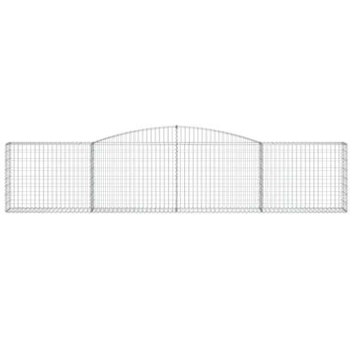Lučne gabionske košare 6 kom 400x30x80/100 cm pocinčano željezo - 400 x 30 x 80/100 cm 6 Cijena