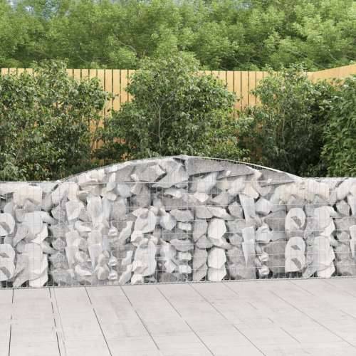 Lučne gabionske košare 8 kom 400x30x80/100 cm pocinčano željezo - 400 x 30 x 80/100 cm 8 Cijena