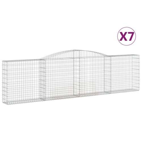 Lučne gabionske košare 7 kom 400x30x100/120cm pocinčano željezo - 400 x 30 x 100/120 cm 7 Cijena