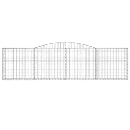 Lučne gabionske košare 7 kom 400x30x100/120cm pocinčano željezo - 400 x 30 x 100/120 cm 7 Cijena