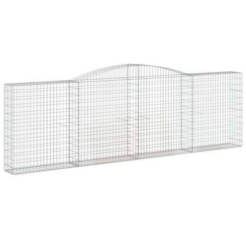 Lučne gabionske košare 5 kom 400x30x120/140cm pocinčano željezo - 400 x 30 x 120/140 cm 5 Cijena