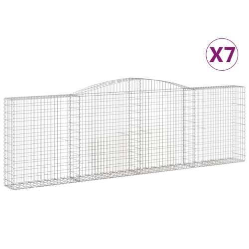 Lučne gabionske košare 7 kom 400x30x120/140cm pocinčano željezo - 400 x 30 x 120/140 cm 7 Cijena