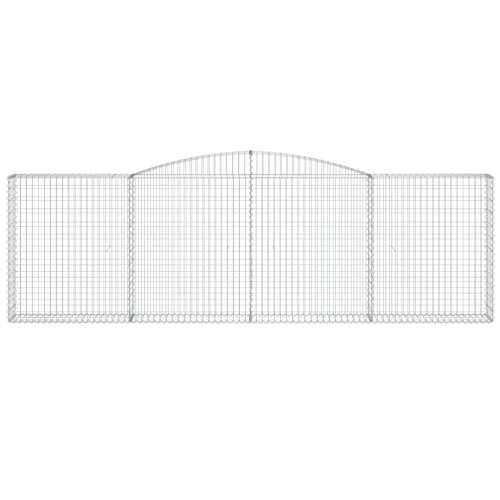 Lučne gabionske košare 7 kom 400x30x120/140cm pocinčano željezo - 400 x 30 x 120/140 cm 7 Cijena