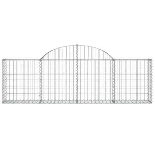 Lučne gabionske košare 7 kom 200x30x60/80 cm pocinčano željezo - 200 x 30 x 60/80 cm 7 Cijena