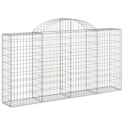 Lučne gabionske košare 8 kom 200x30x100/120cm pocinčano željezo - 200 x 30 x 100/120 cm 8 Cijena