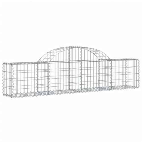 Lučne gabionske košare 7 kom 200x30x40/60 cm pocinčano željezo - 200 x 30 x 40/60 cm 7 Cijena