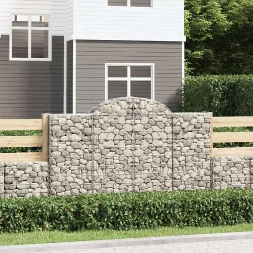 Lučne gabionske košare 3 kom 200x30x120/140cm pocinčano željezo - 200 x 30 x 120/140 cm 3 Cijena
