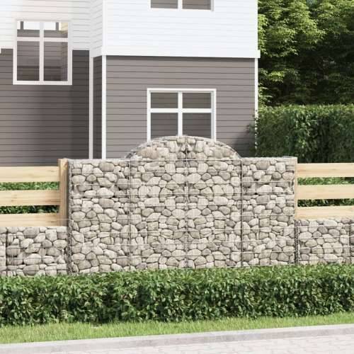 Lučne gabionske košare 7 kom 200x30x120/140cm pocinčano željezo - 200 x 30 x 120/140 cm 7 Cijena
