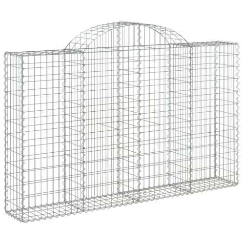 Lučne gabionske košare 7 kom 200x30x120/140cm pocinčano željezo - 200 x 30 x 120/140 cm 7 Cijena