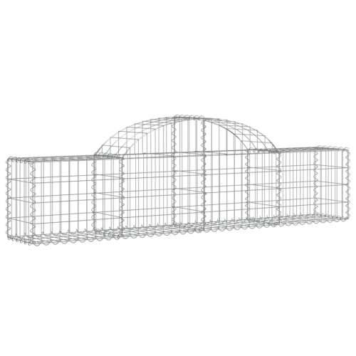 Lučne gabionske košare 8 kom 200x30x40/60 cm pocinčano željezo - 200 x 30 x 40/60 cm 8 Cijena