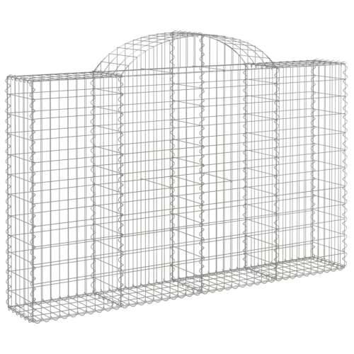 Lučne gabionske košare 4 kom 200x30x120/140cm pocinčano željezo 200 x 30 x 120/140 cm 4 Cijena
