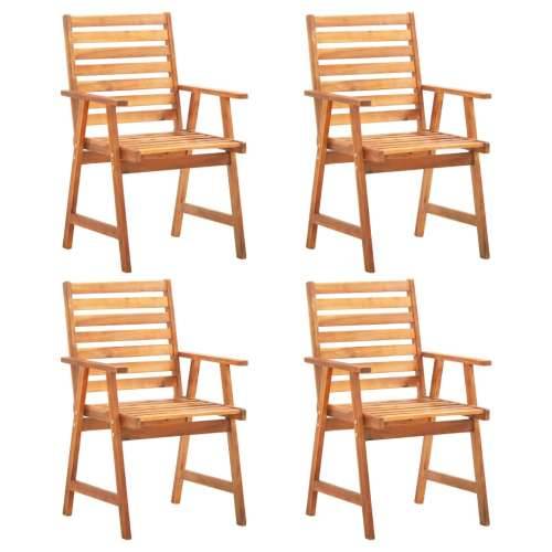 Vrtna garnitura - 5-dijelni vrtni blagovaonski set od masivnog bagremovog drva - Dužina stola 85 cm 4 Cijena