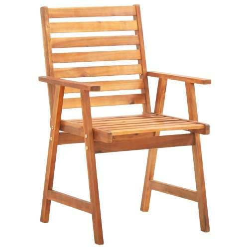 Vrtna garnitura - 5-dijelni vrtni blagovaonski set od masivnog bagremovog drva - Dužina stola 85 cm 4 Cijena