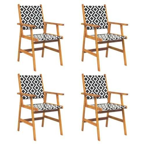 Vrtna garnitura - 5-dijelni vrtni blagovaonski set od masivnog bagremovog drva - Dužina stola 85 cm 4 Cijena