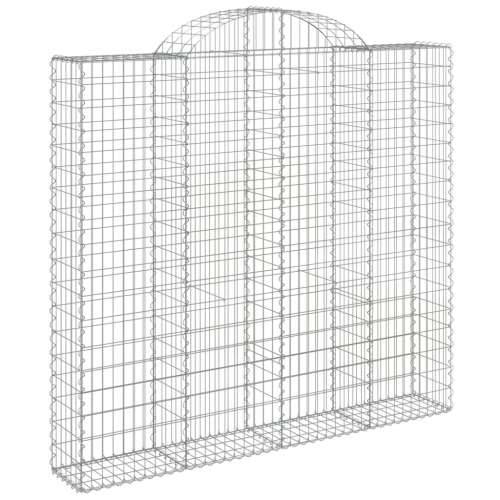 Lučne gabionske košare 5 kom 200x30x180/200cm pocinčano željezo - 200 x 30 x 180/200 cm 5 Cijena