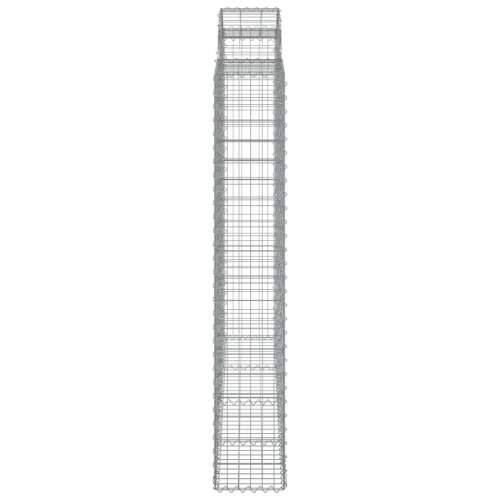 Lučne gabionske košare 5 kom 200x30x180/200cm pocinčano željezo - 200 x 30 x 180/200 cm 5 Cijena