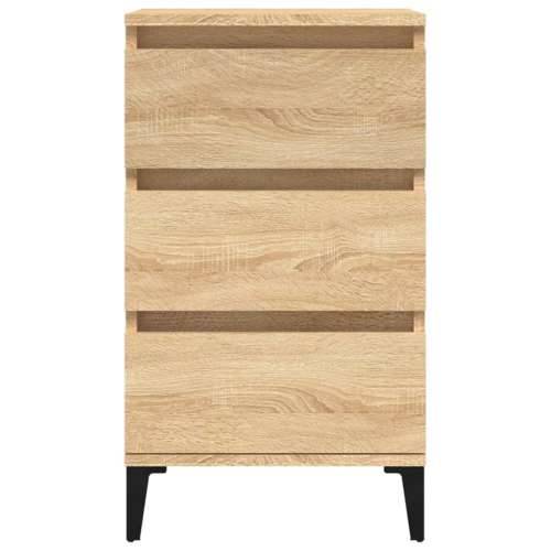 Noćni ormarić boja hrasta 40 x 35 x 70 cm od konstruiranog drva - sonoma hrast 1 Cijena