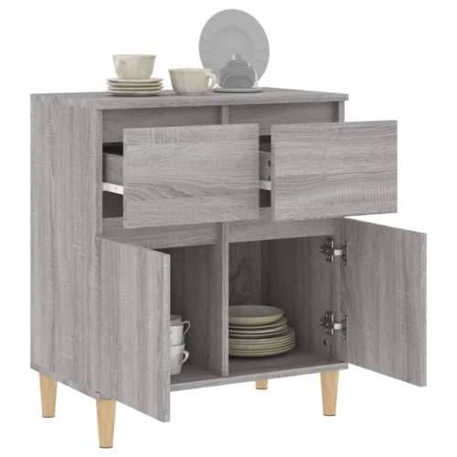 Komoda sivog hrasta sonome 60x35x70 cm od konstruiranog drva - Sivi hrast sonoma 1 Cijena