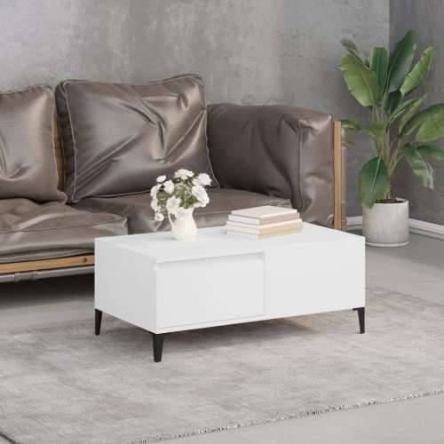 Stolić za kavu bijeli 90 x 50 x 36,5 cm od konstruiranog drva - Bijela 1 Cijena