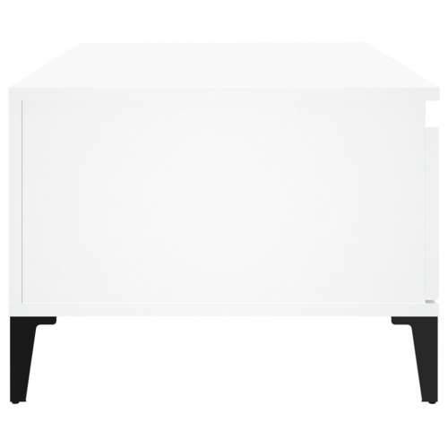 Stolić za kavu bijeli 90 x 50 x 36,5 cm od konstruiranog drva - Bijela 1 Cijena