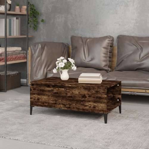 Stolić za kavu boja hrasta 90x50x36,5 cm konstruirano drvo - Dimljeni hrast 1 Cijena