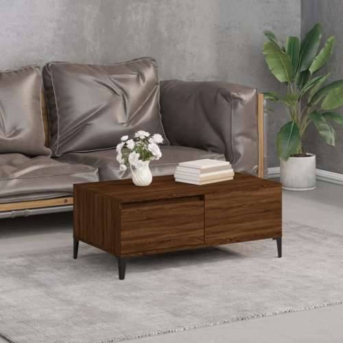 Stolić za kavu smeđa boja hrasta 90x50x36,5cm konstruirano drvo - Smeđi hrast 1 Cijena
