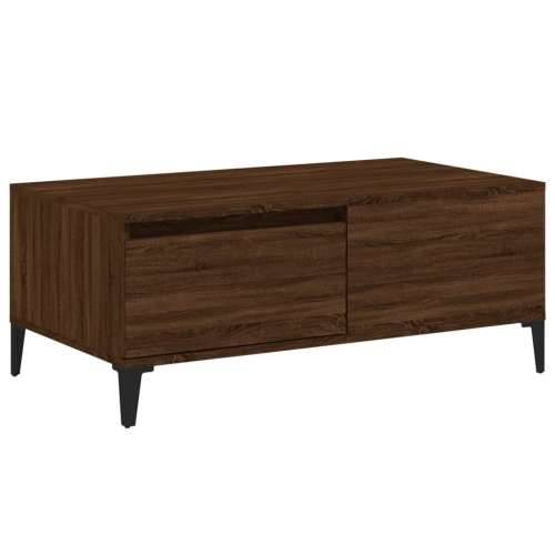Stolić za kavu smeđa boja hrasta 90x50x36,5cm konstruirano drvo - Smeđi hrast 1 Cijena