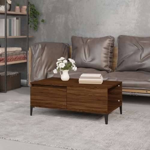Stolić za kavu smeđa boja hrasta 90x50x36,5cm konstruirano drvo - Smeđi hrast 1 Cijena
