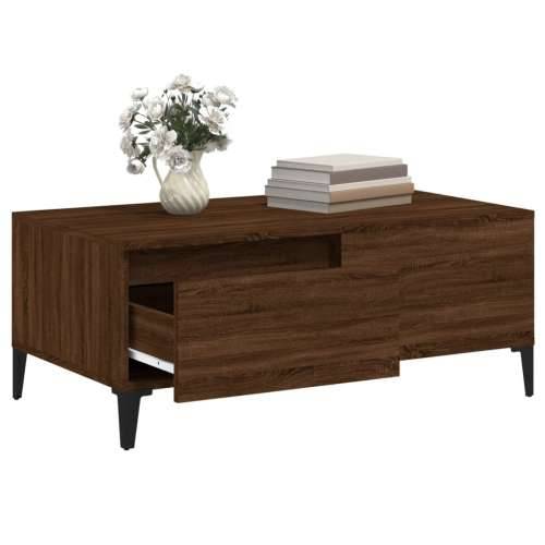 Stolić za kavu smeđa boja hrasta 90x50x36,5cm konstruirano drvo - Smeđi hrast 1 Cijena