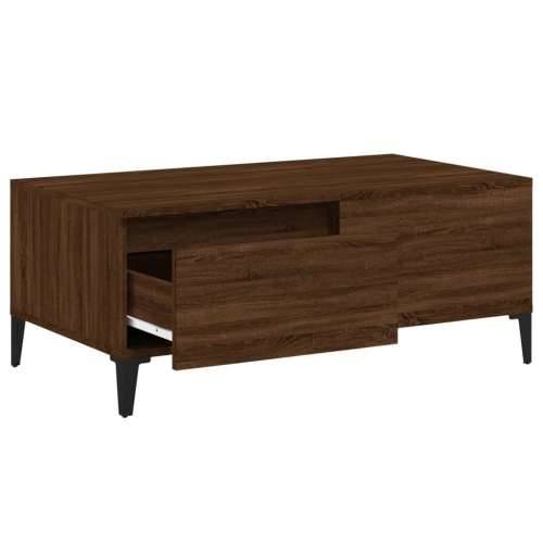 Stolić za kavu smeđa boja hrasta 90x50x36,5cm konstruirano drvo - Smeđi hrast 1 Cijena