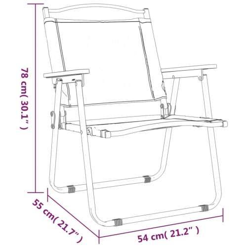Stolice za kampiranje 2 kom zelene 54x55x78 cm tkanina Oxford - Zelena 54 x 55 x 78 cm 2 Cijena