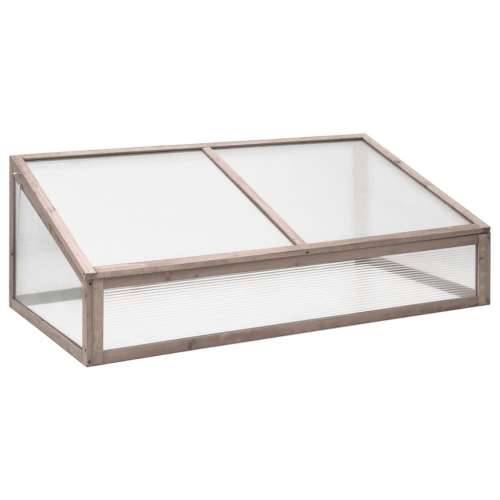 Staklenik sivi 110 x 58,5 x 39 cm od jelovine - Siva 1 Cijena
