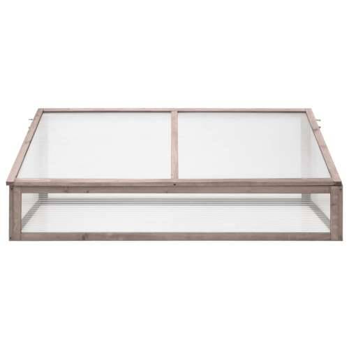 Staklenik sivi 110 x 58,5 x 39 cm od jelovine - Siva 1 Cijena