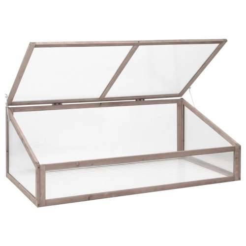 Staklenik sivi 110 x 58,5 x 39 cm od jelovine - Siva 1 Cijena