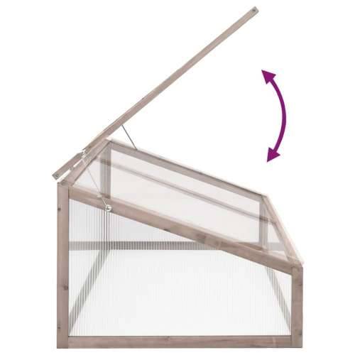Staklenik sivi 110 x 58,5 x 39 cm od jelovine - Siva 1 Cijena
