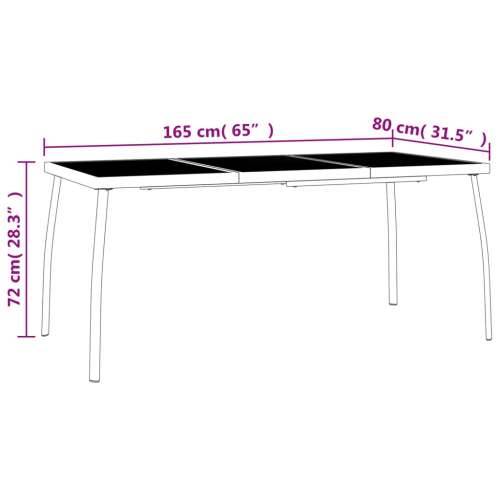 Vrtni stol antracit 165 x 80 x 72 cm od čelične mreže - 165 x 80 x 72 cm 1 Cijena