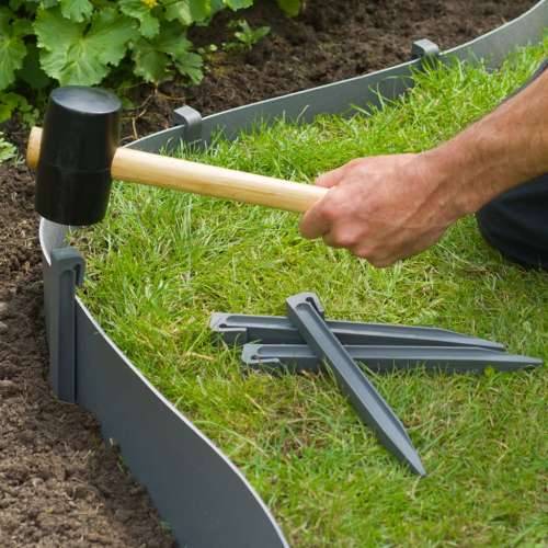 Nature vrtni rubnjak i set šiljaka sivi - Siva 7.5 cm 1 Cijena