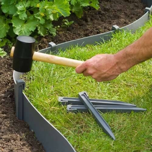 Nature vrtni rubnjak i set šiljaka sivi - Siva 7.5 cm 1 Cijena