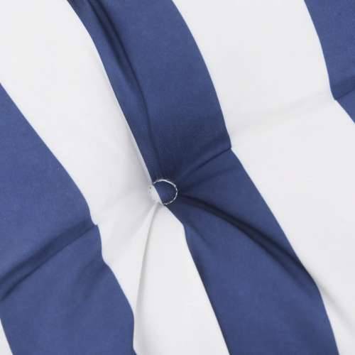 Jastuk za vrtnu klupu plavo-bijeli prugasti 150x50x7 cm tkanina Cijena