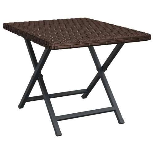 Sklopivi stol smeđi 45 x 35 x 32 cm od poliratana - Smeđa 1 Cijena