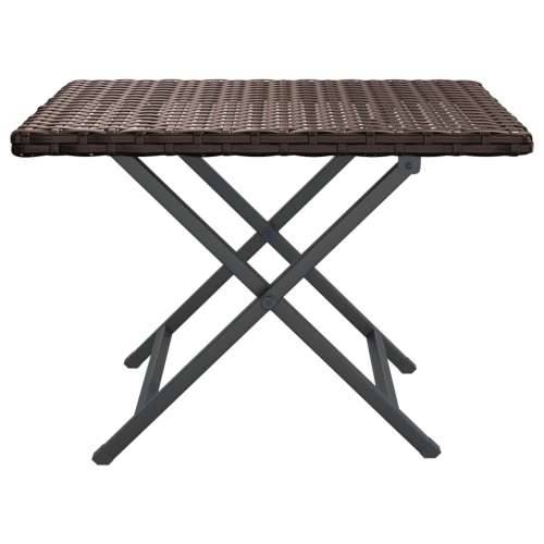 Sklopivi stol smeđi 45 x 35 x 32 cm od poliratana - Smeđa 1 Cijena