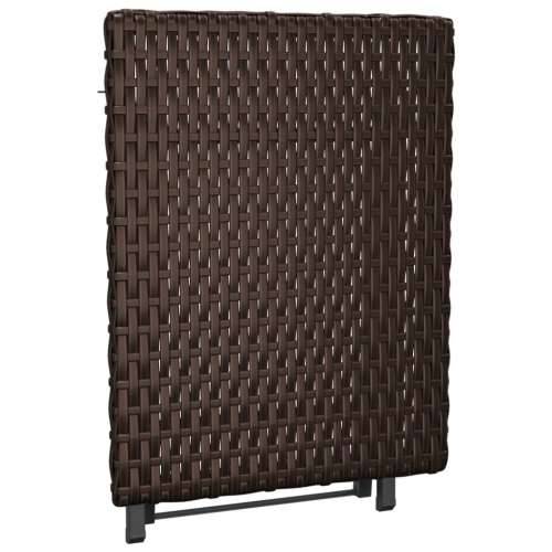 Sklopivi stol smeđi 45 x 35 x 32 cm od poliratana - Smeđa 1 Cijena