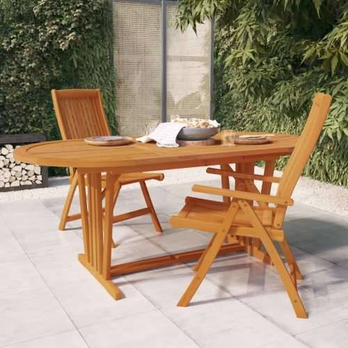Vrtni stol 200 x 100 x 75 cm od masivnog drva eukaliptusa Cijena