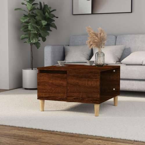 Stolić za kavu boja hrasta 55 x 55 x 36,5 cm konstruirano drvo - Smeđi hrast 1 Cijena