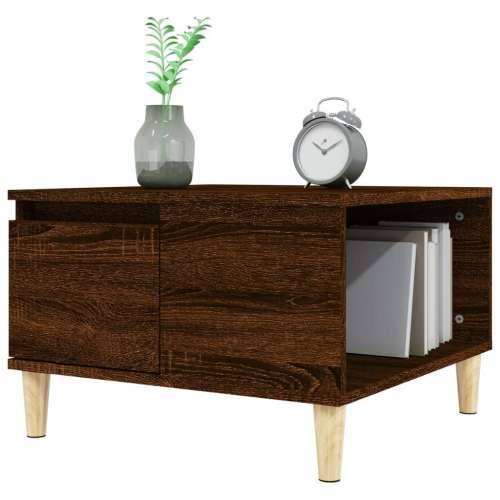 Stolić za kavu boja hrasta 55 x 55 x 36,5 cm konstruirano drvo - Smeđi hrast 1 Cijena