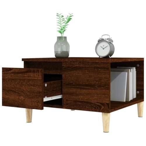 Stolić za kavu boja hrasta 55 x 55 x 36,5 cm konstruirano drvo - Smeđi hrast 1 Cijena